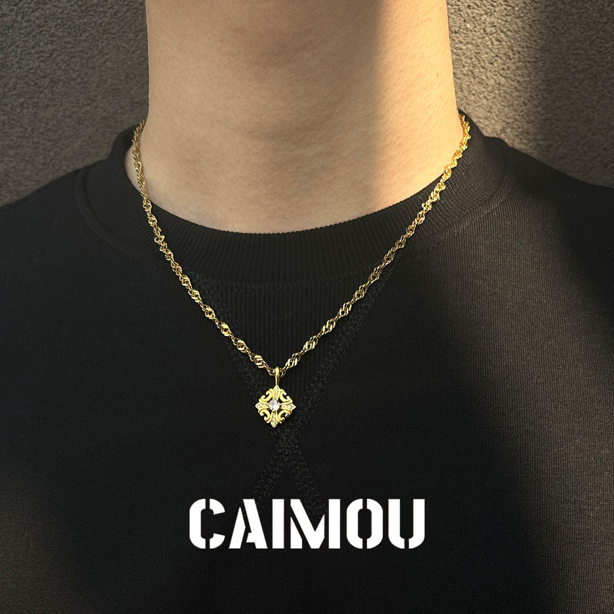 Vintage Cross Choker Necklace