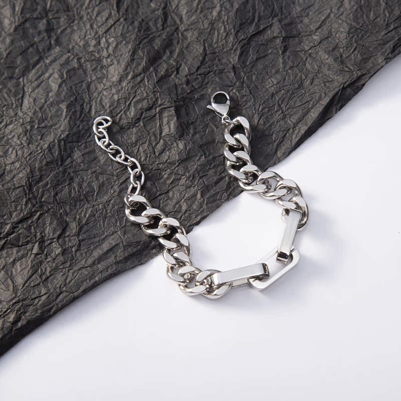 Color Block Cuban Link Bracelet